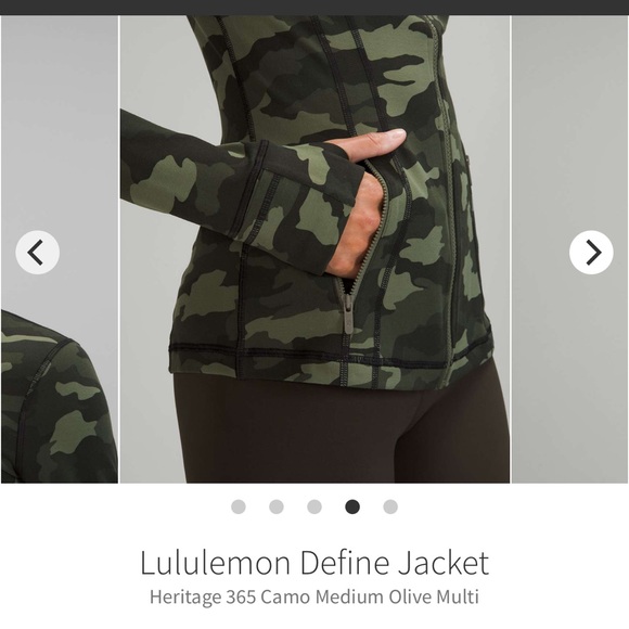 NEW  Lululemon Define Jacket Heritage 365 Camo Medium Olive Multi - Picture 6 of 7